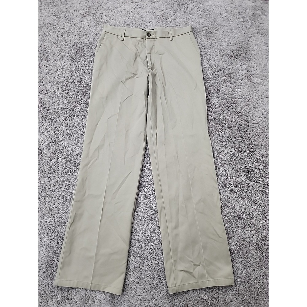 Dockers Signature Khaki Pants Mens 32x32 Tan Straight Fit D2 Cotton Trousers